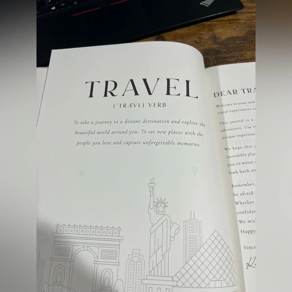 My Travel Journal Pink Hardcover